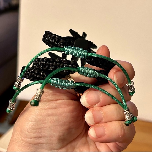 Set of 5 Hemp/Cannabis/Marijuana, weed lovers adjustable bracelets - Picture 3 of 5